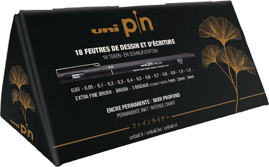 Uni Pin Fine liner Pack of 3 0 1 0 3 & 0 5