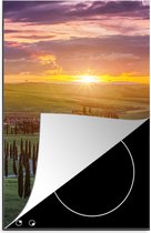 KitchenYeah® Inductie beschermer 30x52 cm - Italië - Zonsondergang - Toscane - Kookplaataccessoires - Afdekplaat voor kookplaat - Inductiebeschermer - Inductiemat - Inductieplaat mat