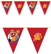 2x guirlande / ligne de drapeau Sinterklaas - 6 mètres - décoration Saint