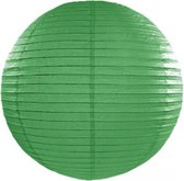Luxe bol lampion donker groen 25 cm
