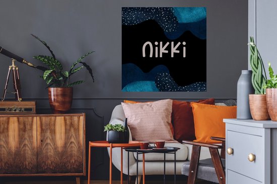 Stickers muraux - Film autocollant - Nikki - Pastel - Fille - 80x80 cm - Film adhésif - Stickers muraux chambre d'enfant - Papier peint autocollant - Papier peint autocollant - Film autocollant