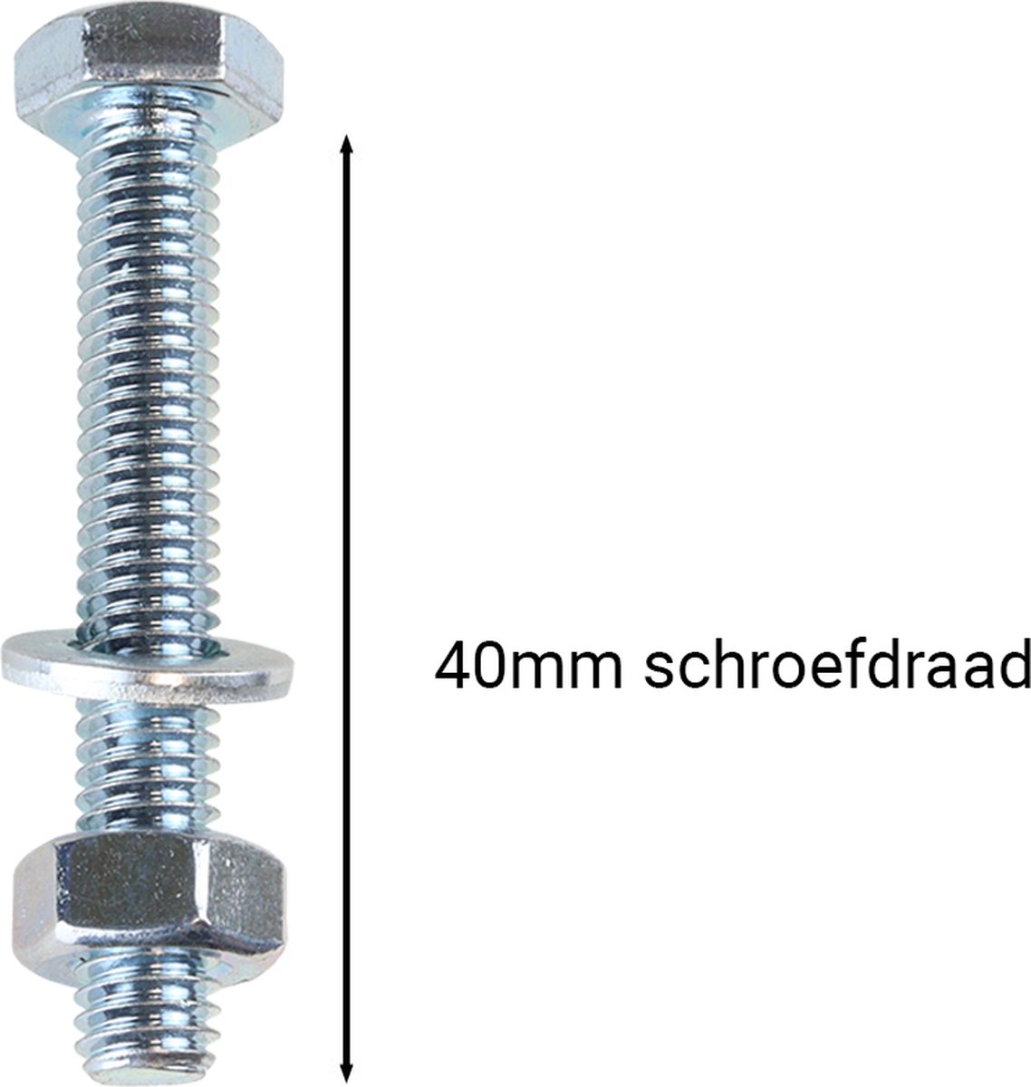 Tapbouten Verzinkt M6 x 40 mm | 200 stuks