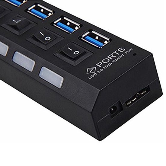 Mmobiel Super Speed 7 Ports 30 Usb Hub Multi Oplaadadapter Met Aanuit Knop En Led 6922