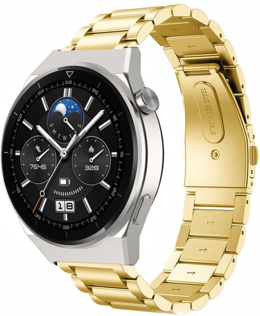 Bracelet acier Strapit Huawei Watch GT 3 Pro 46mm doré Huawei