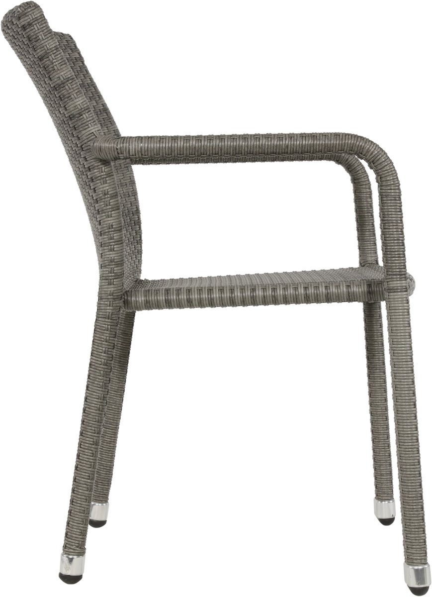 Lesli Living Sol stackable garden chair - grey