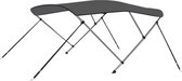 vidaXL Toit bimini à 3 arcs 183 x 196 x 137 cm Anthracite