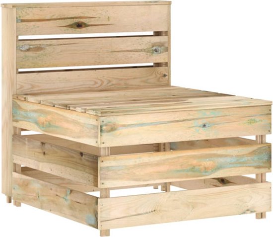 vidaXL Banc de centre de jardin Palette Bois de pin imprégné