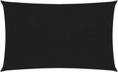 vidaXL Voile d'ombrage 160 g/m² 5x7 m HDPE Noir
