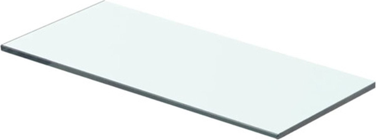 vidaXL Wandschap - transparant - 40x12 - cm - glas