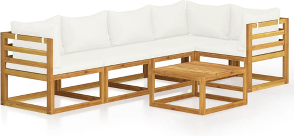 Vidaxl Tuinset Crème Tuinmeubelset