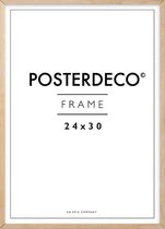Fotolijst - Posterdeco - Premium Hout - Fotomaat 24x30 cm - Posterlijst - Fotolijstje - Eik