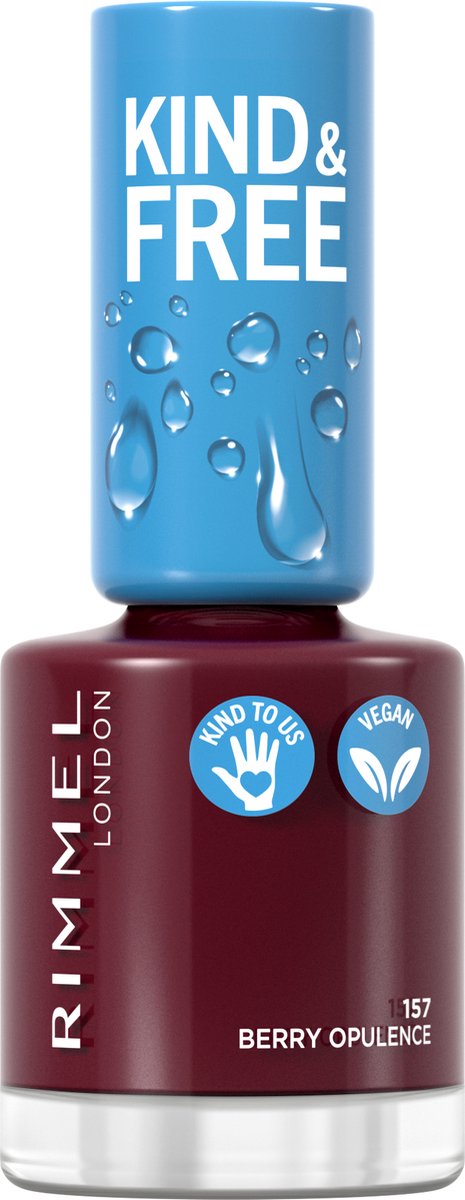 Goedkoopste Rimmel London KIND & FREE Vegan Nagellak - 157 Berry Opulence