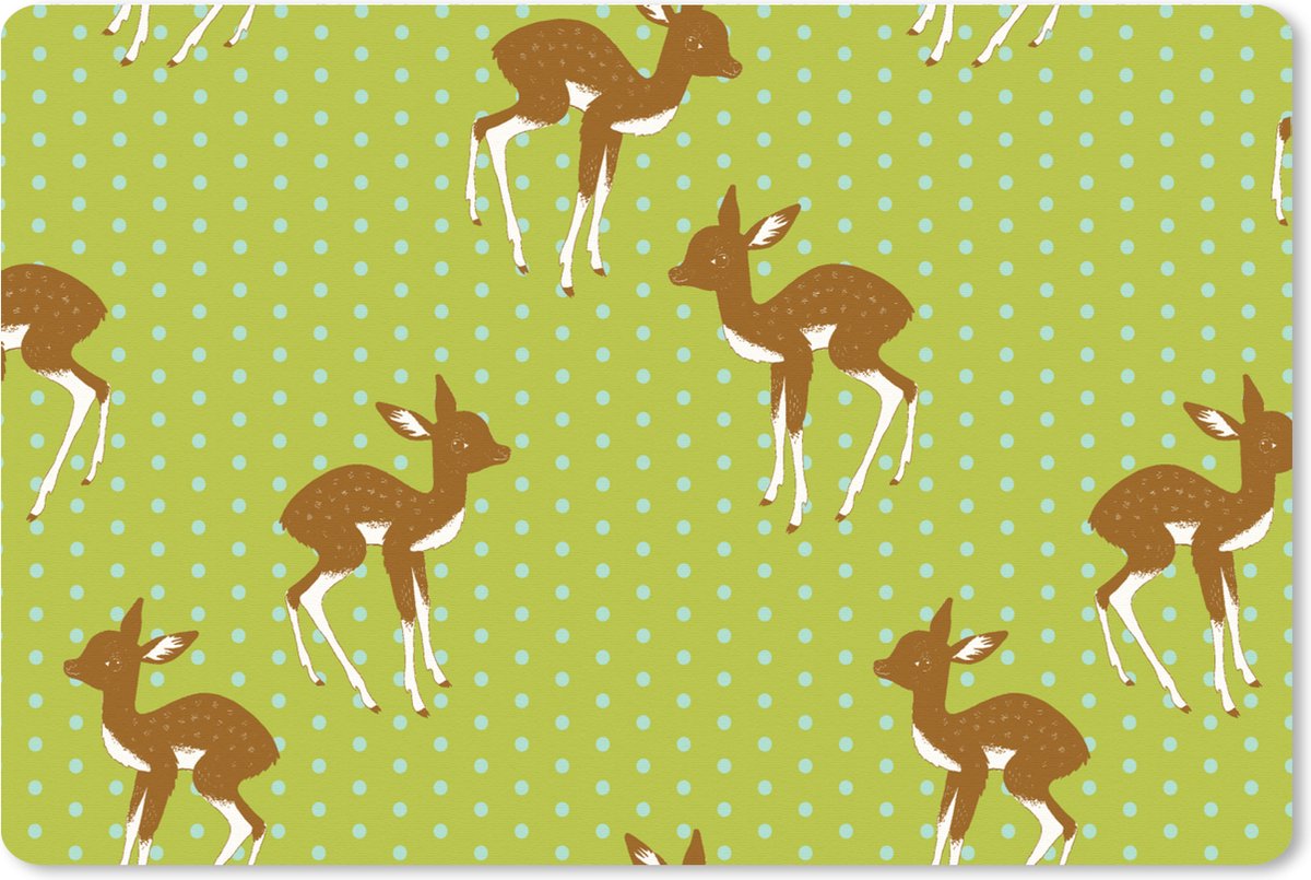 Muismat XXL 90x60 cm - Bureau onderlegger - Bureau mat Patronen - Hert - Stippen - Bureaumat - Gaming mousepad xl - Bureaulegger groot - Computer deskmat