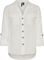 Vero Moda Blouse Vmbumpy L/s Shirt New Noos 10275283 White Neige Femme Taille - M