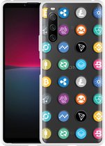Sony Xperia 10 IV Hoesje Cryptocurrency - Designed by Cazy