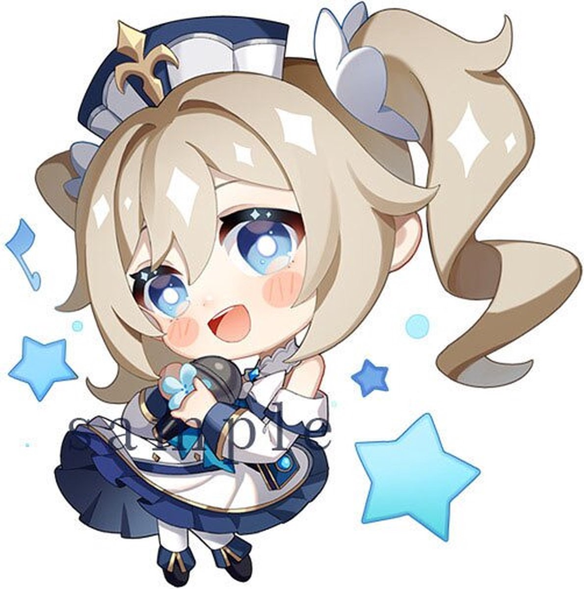 Genshin Impact - Barbara - Sleutelhanger/Keychain - Anime Merchandise - Figure - Manga