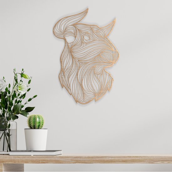 Décoration Murale, Tête De Taureau, Tête De Taureau, Décoration Murale à Suspendre, 22,1 X 18,3 X 5,5 Cm, Décoration Murale En Résine Réaliste, Longue