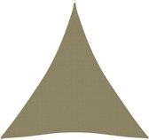 Bol.com vidaXL Zonnescherm driehoekig 5x7x7 m oxford stof beige aanbieding