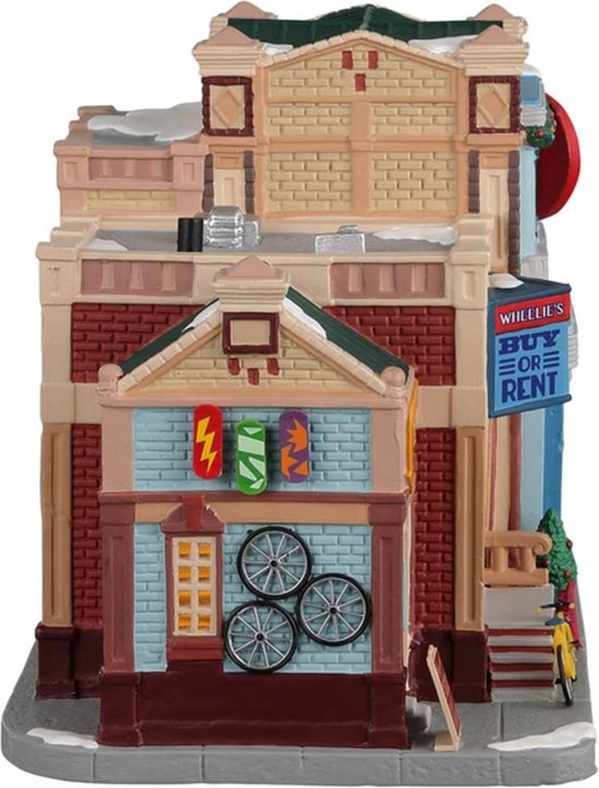 Lemax Wheelie’s Cycle And Skate Shop Kersthuisjes & Kerstdorpen