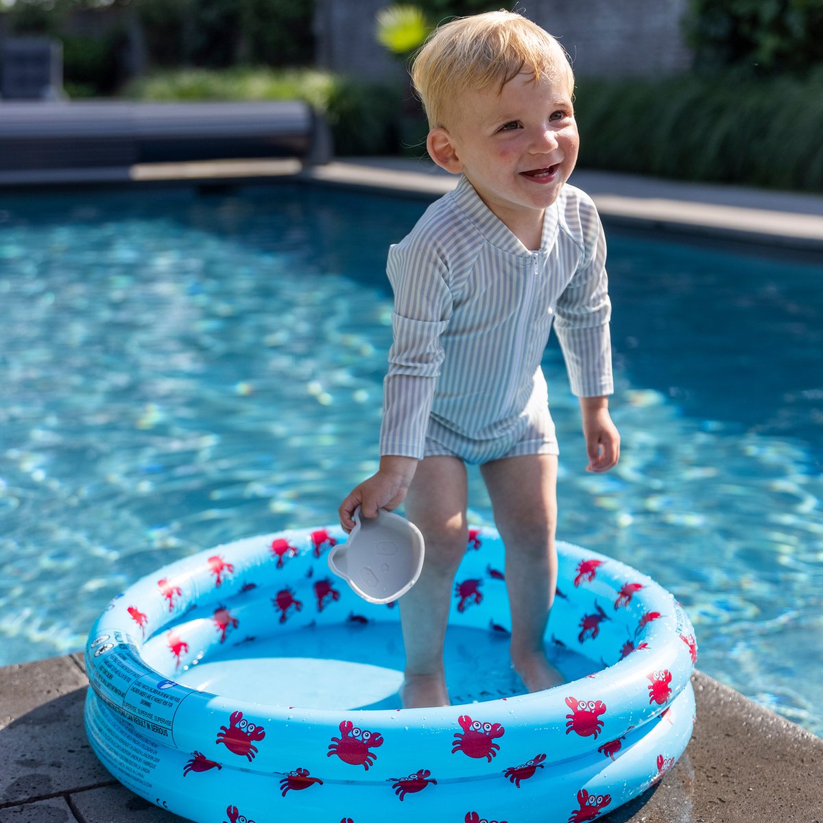 Swim Essentials UV Zwempak Jongens - Blauw/Wit - Blue Stripes — afbeelding 16