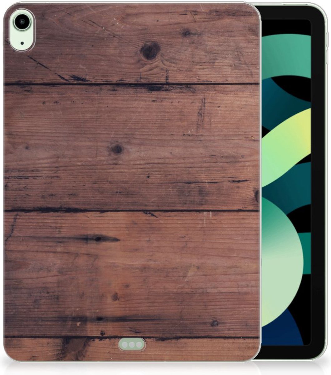 iPad Air (2020/2022) 10.9 inch Silicone Tablet Hoes Old Wood