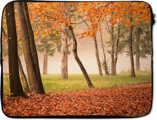 Housse pour ordinateur portable 17 pouces - Feuilles - Automne - Forêt - Housse pour ordinateur portable