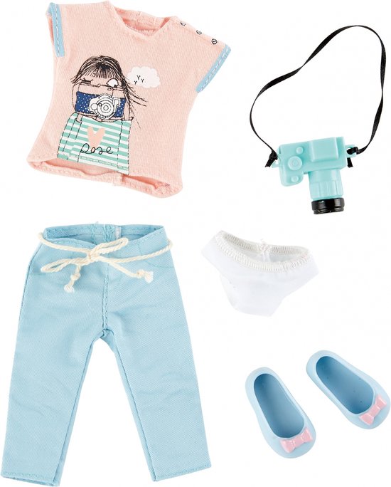 Käthe Kruse Photographer Outfit Teenage Doll Clothing Set 5 pièces