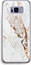 Case Company® - Samsung Galaxy S8 Plus hoesje - Goud marmer - Soft Cover Telefoonhoesje - Bescherming aan alle Kanten en Schermrand