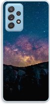 Case Company® - Samsung Galaxy A73 hoesje - Travel to space - Soft Cover Telefoonhoesje - Bescherming aan alle Kanten en Schermrand