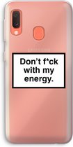 Case Company® - Samsung Galaxy A20e hoesje - My energy - Soft Cover Telefoonhoesje - Bescherming aan alle Kanten en Schermrand