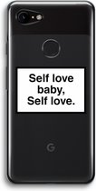 Case Company® - Google Pixel 3 hoesje - Self love - Soft Cover Telefoonhoesje - Bescherming aan alle Kanten en Schermrand