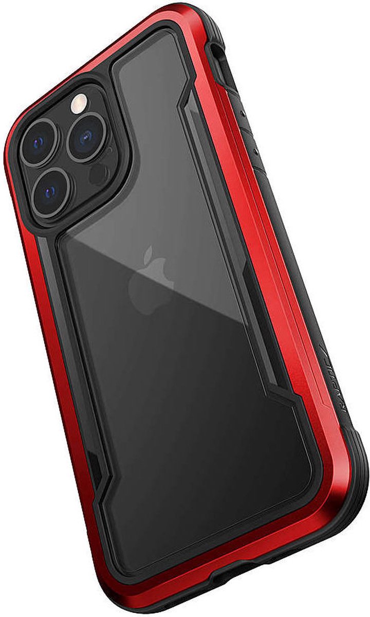 Raptic Shield Pro iPhone 13 Pro Hoesje Militair Getest Rood