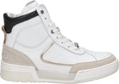 Shabbies 102020072 Hoge sneakers - Leren Sneaker - Dames - Beige - Maat 36