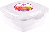 lunchbox London 250 ml 10,6 x 4,3 cm transparant/wit