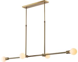 Atmooz - Hanglamp Dots Large - E27 - Woonkamer / Slaapkamer / Eetkamer - Plafondlamp - Kleur : Goud Brons - Metaal - Hoogte : 87cm