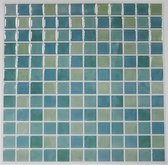 StickTiles Blue Mosaic 27 x 27 cm PVC aqua 4 stuks