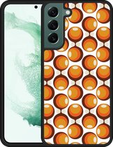 Galaxy S22+ Hardcase hoesje 70s Oranje - Designed by Cazy