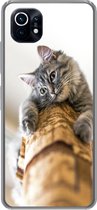 Coque Xiaomi Mi 11 - Chat - Arbre à chat - Grijs - Coque de téléphone en Siliconen