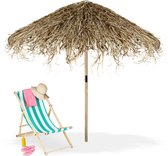 Relaxdays strandparasol Hawaï - tuinparasol - tropische parasol - weerbestendig - natuur - XXL