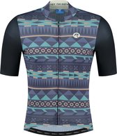 Rogelli Aztec Fietsshirt - Korte Mouwen - Heren - Blauw, Desert - Maat L