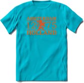 Amsterdam T-Shirt | Souvenirs Holland Kleding | Dames / Heren / Unisex Koningsdag shirt | Grappig Nederland Fiets Land Cadeau | - Blauw - XL