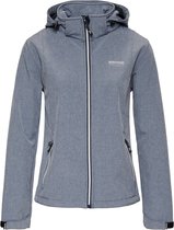 Nordberg dames Rinda light blue melange softshell jas - maat L