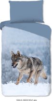 Dekbedovertrek Snow Wolf - (Austria - Grote sloop) no.10024 grijs