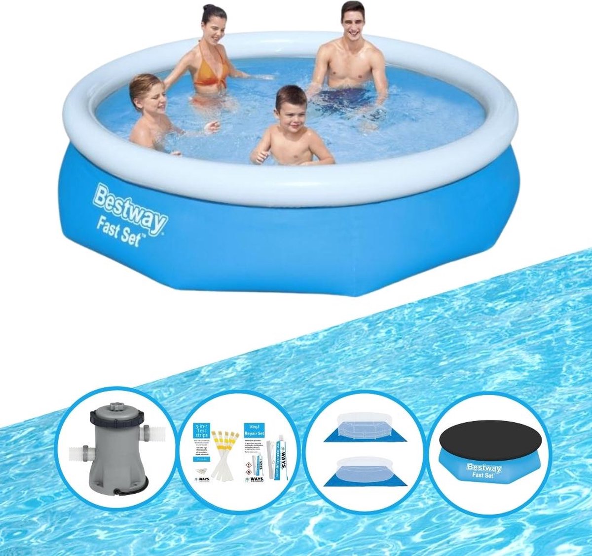 Zwembad Fast Set - Inclusief accessoires - 305x76 cm