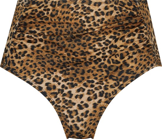 Hunkemöller Dames Badmode Hoog cheeky bikinibroekje Leopard - Bruin