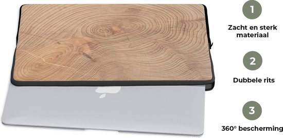 Housse pour ordinateur portable 17 pouces - Fond texturé en planches de  bois - Housse... | bol.com