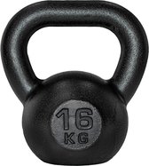 ScSPORTS® Kettlebell 16 kg - Gietijzer - Zwart - Gewichten - Fitness en Krachttraining