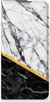 GSM Hoesje OPPO Find X5 Pro Mobiel Case Marble White Black