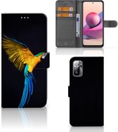 GSM Hoesje Xiaomi Redmi Note 10/10T 5G | Poco M3 Pro Telefoontasje Papegaai