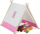 Tente tipi Relaxdays pour enfants - tente de jeu - tente de jeu pour enfants - wigwam - tente indienne